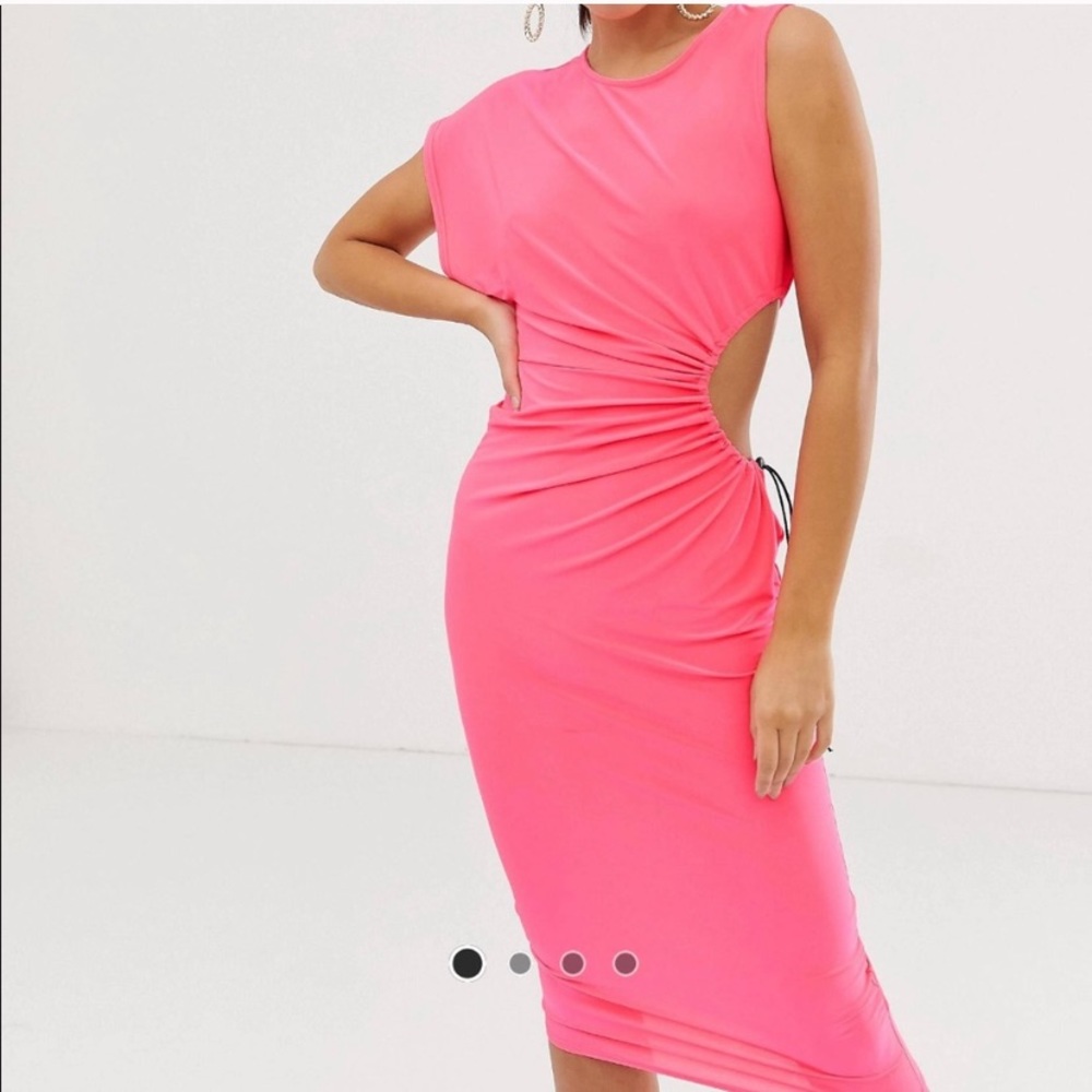 ASOS Neon Midi Dress